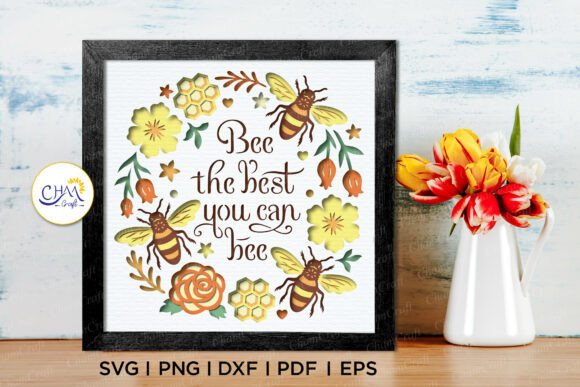 3D Bee the Best Shadow Box SVG: A 3D SVG Review for Other Publishing Needs