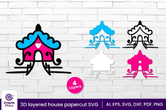 3D Layered House Papercut Cute Hut SVG: A Brand Designer’s Review