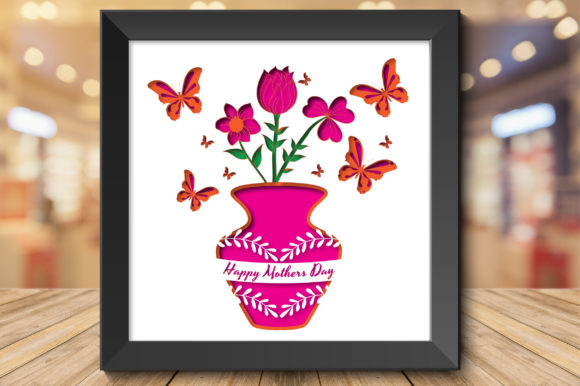 3D Mother's Day Floral Shadow Box