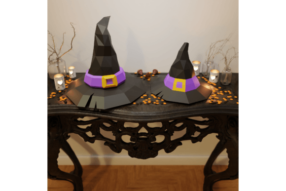 3D Papercraft Witch Hats: A 3D SVG Halloween Asset Review