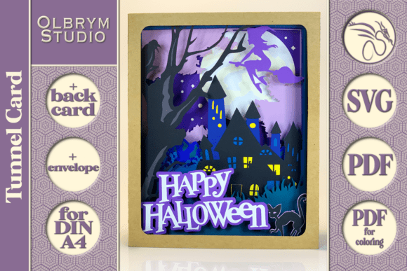 Haunted House Tunnel Card 3D SVG: A Designer’s Review
