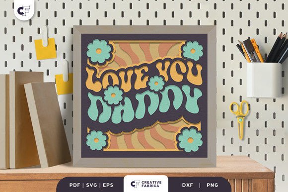 Love You Daddy 3D Shadow Box Paper Cut