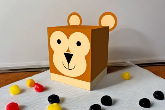 Monkey Favor - 3d Papercraf: A Brand Designer’s Review of This 3D SVG Gift Box Asset