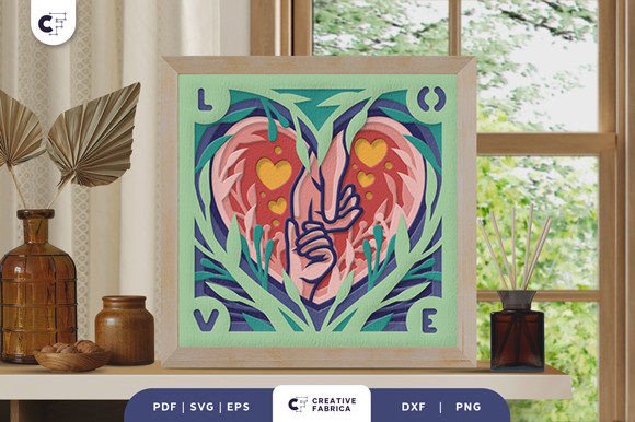 Mother s Love 3D Shadow Box Paper Cut: A 3D SVG Review for Holidays