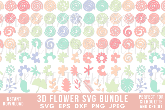 Paper Flowers Rolled Flowers Leaves 3d Graphics and Crafts