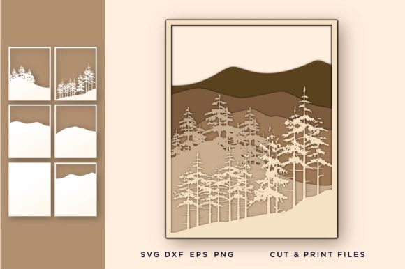 Wall Art 3D, Pine Tree, Mountain Review: A Designer’s Take on This 3D SVG Shape