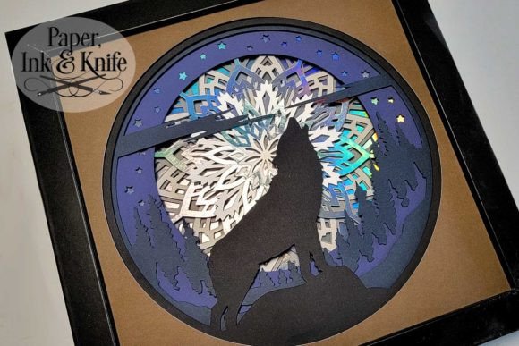 Wolf Moon Mandala 3D SVG Shadowbox Review